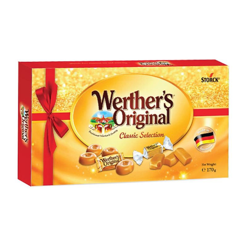 Hộp quà kẹo caramen hỗn hợp Werther's Original 260g