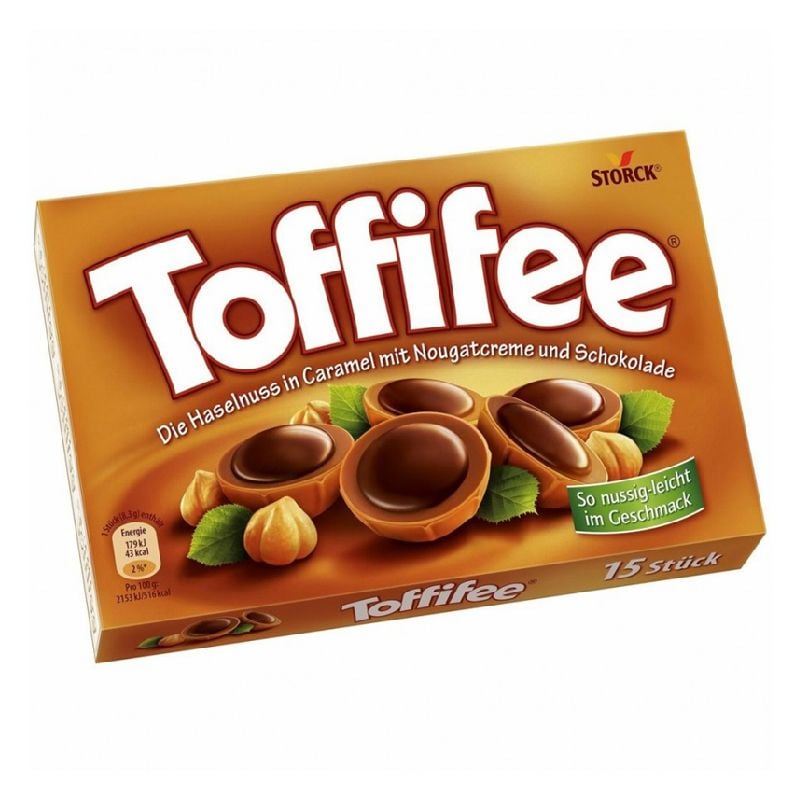 Kẹo caramen mềm phủ sô-cô-la nhân hạt dẻ Toffifee 400g