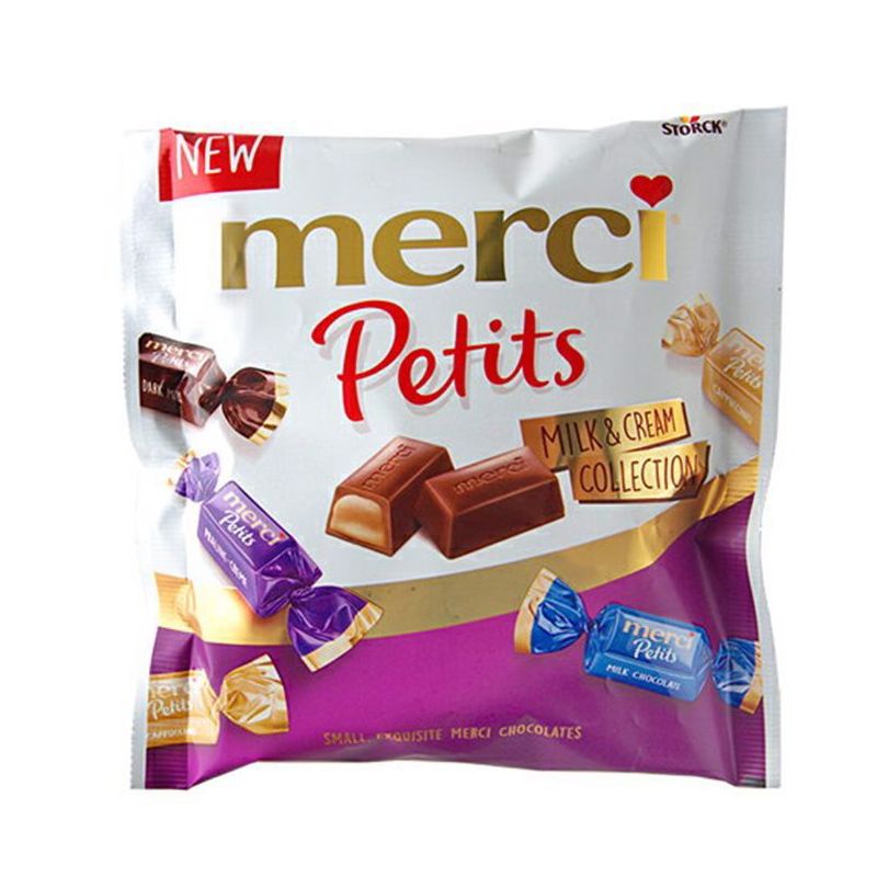 SOCOLA SỮA VÀ KEM HỖN HỢP MERCI PETITS 125G