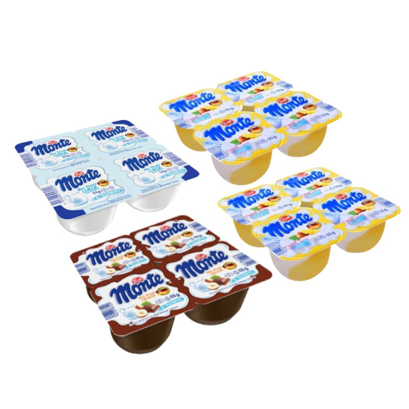 COMBO 4 VỈ VÁNG SỮA MONTE MIX VỊ