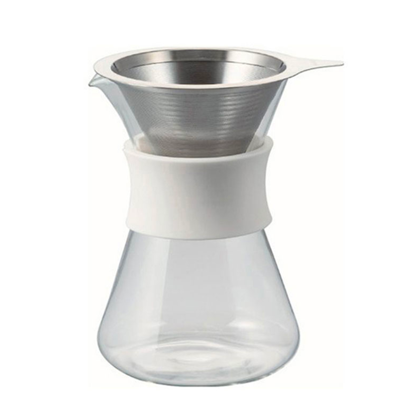 BÌNH PHA CÀ PHÊ HARIO DRIPPER KÈM PHỄU INOX 400ML