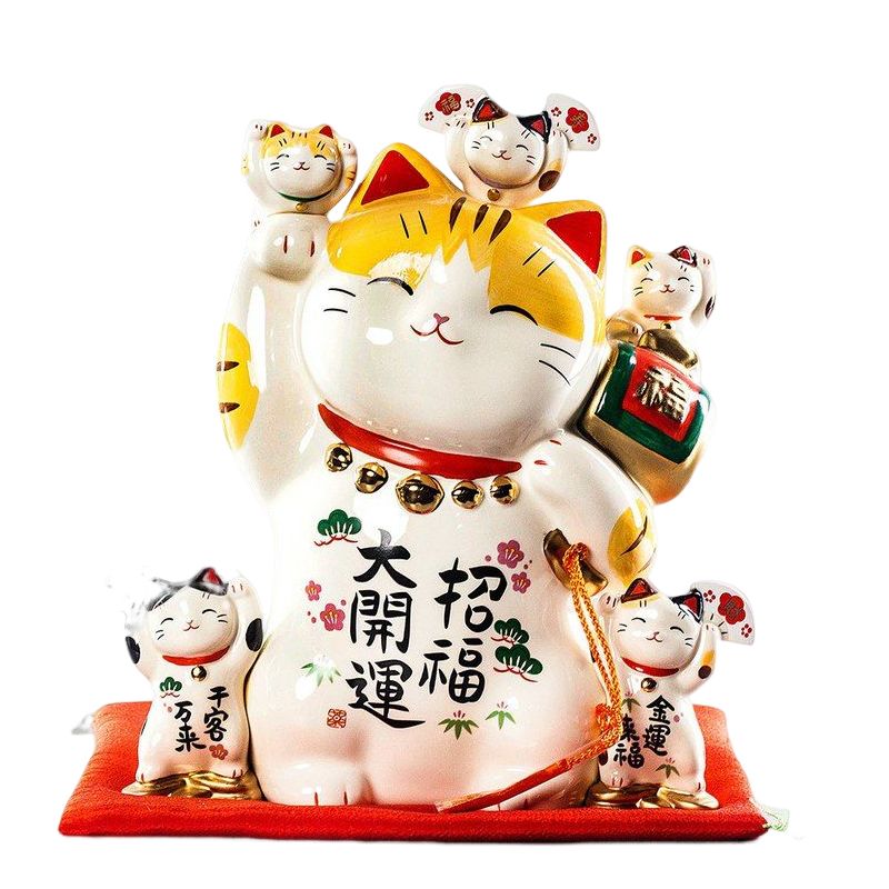 Mèo may mắn Yakushi Kama 7503 27 x 25.5 x 13.5cm