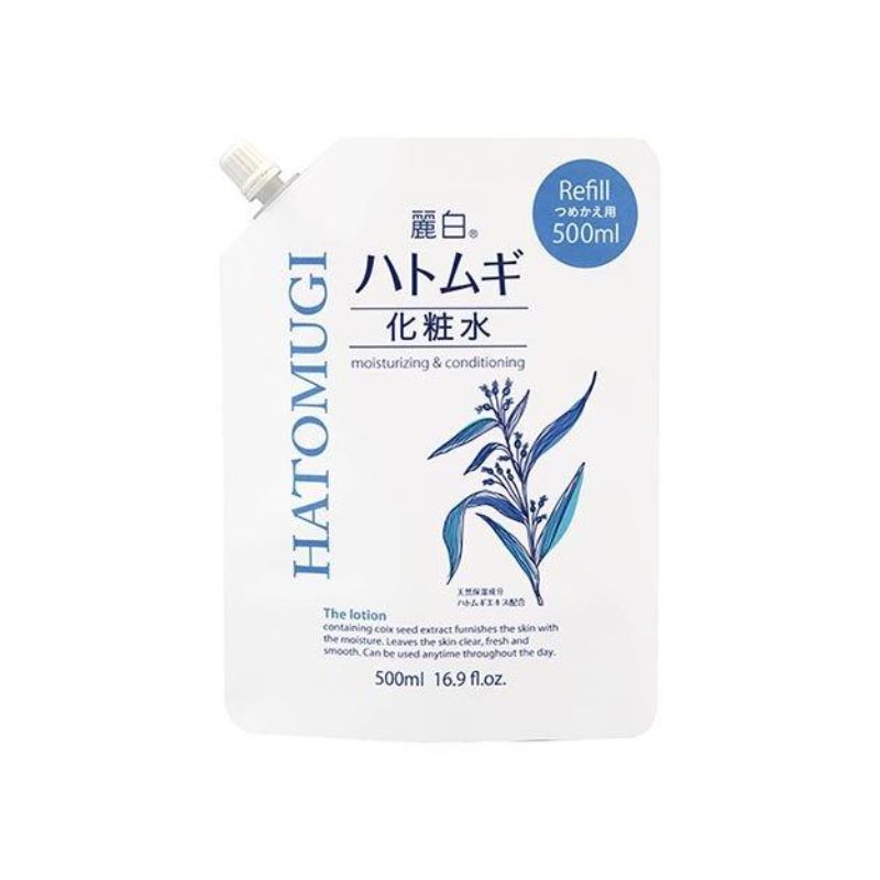 Lotion dưỡng ẩm REIHAKU HATOMUGI 500 ml (túi thay thế)