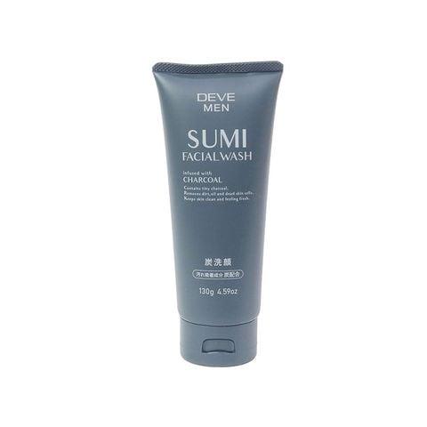 Sữa rửa mặt than hoạt tính cho nam Sumi Deve 130g