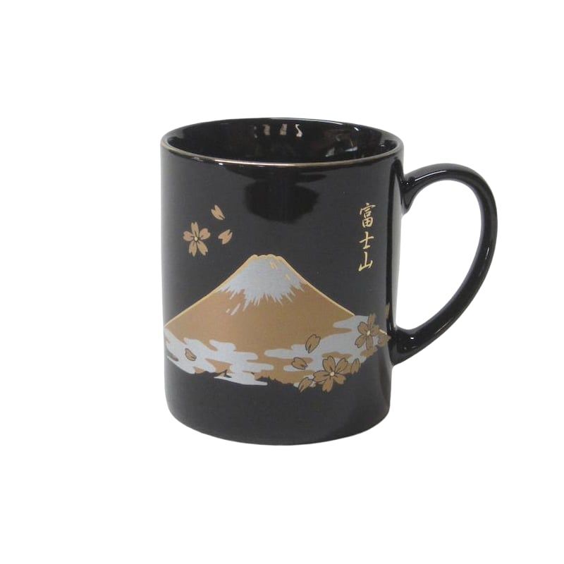 Ly gốm có quai hình núi Phú Sỹ 300ml