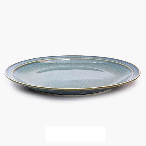 Đĩa sứ Nhật Bản 22.5cm Metallic Green 176