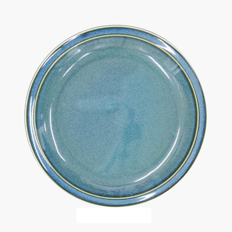 ĐĨA SỨ NHẬT BẢN 22.5CM METALLIC GREEN 176