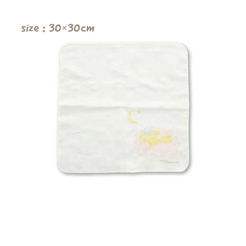 Khăn sữa bé PUPO họa tiết gấu màu trắng size 30x30 cm