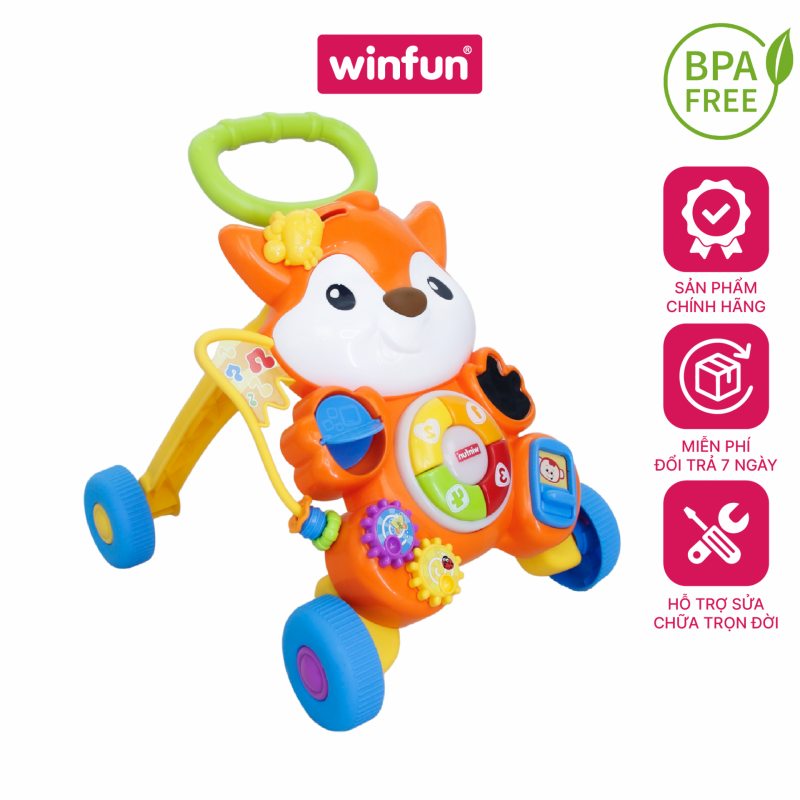 Xe tập đi kèm bàn nhạc khám phá thế giới Winfun 0878