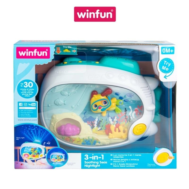 Đèn ngủ 3 trong 1 trao thói quen ngủ cho bé Winfun 720000