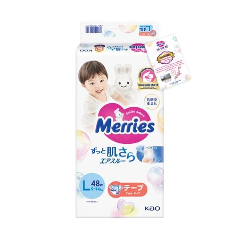 Bỉm dán Merries L48 (New)