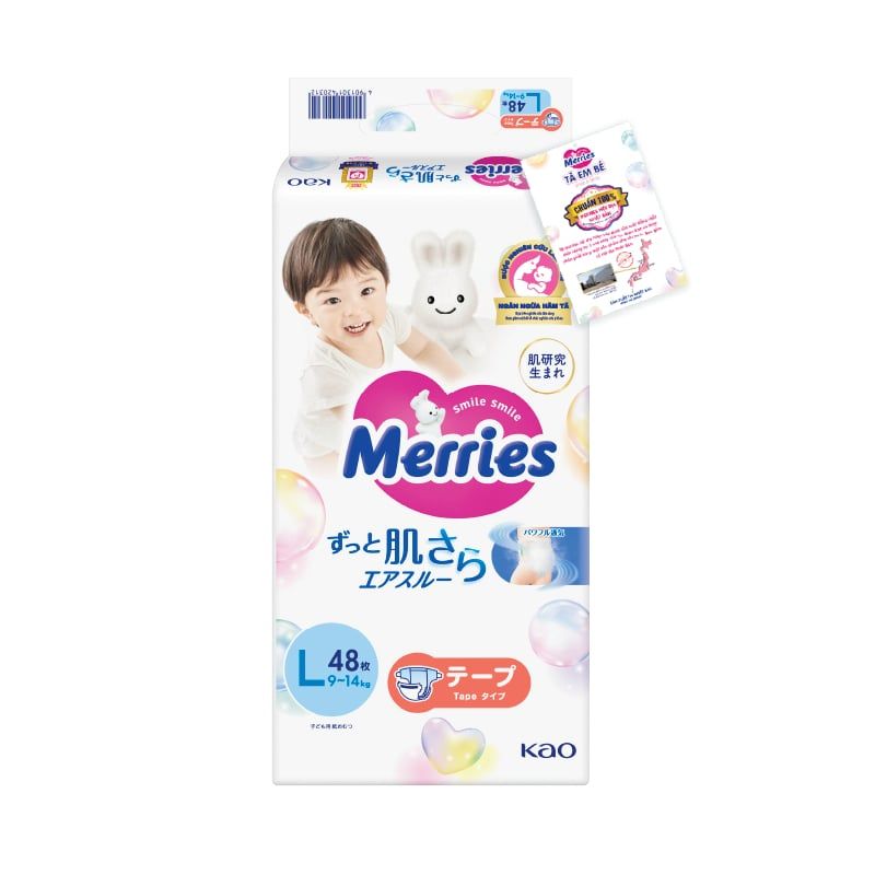 Bỉm dán Merries L48 (New)