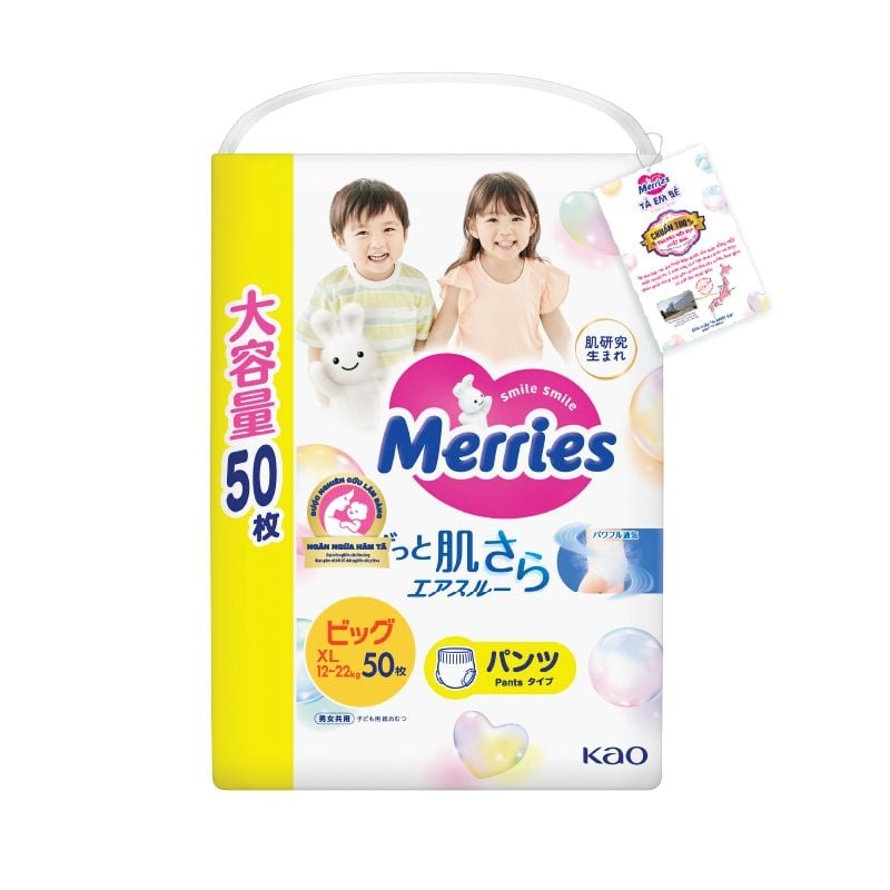 Bỉm quần Merries Jumbo size XL50 (New)
