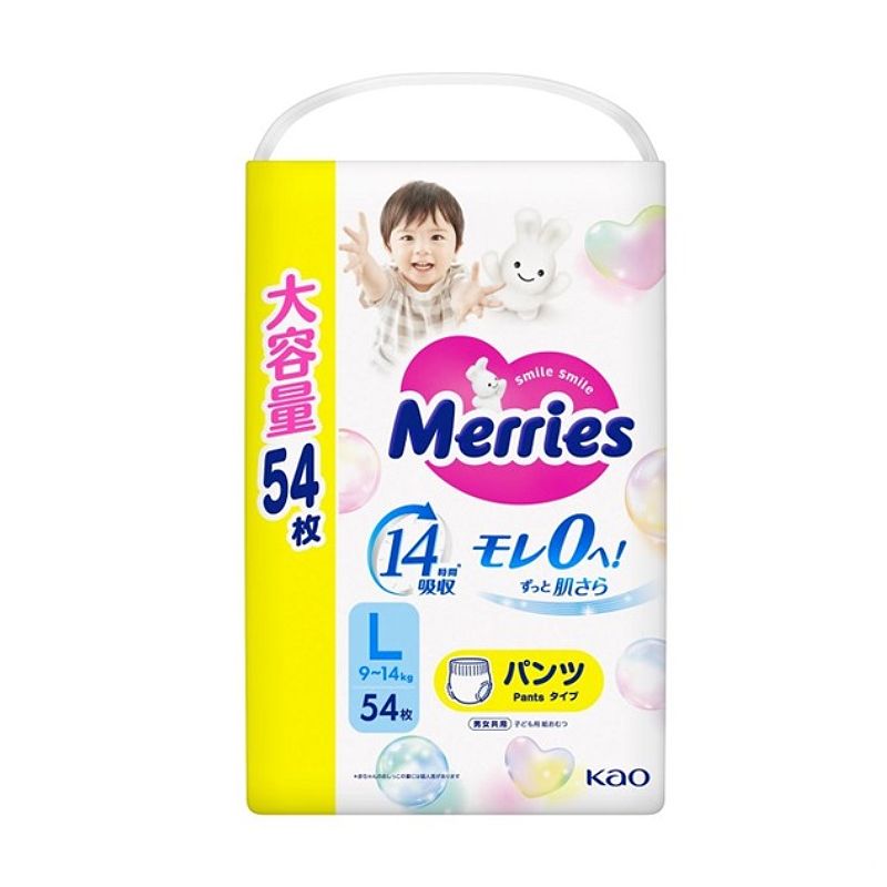 Bỉm quần Merries Jumbo L54 (New)
