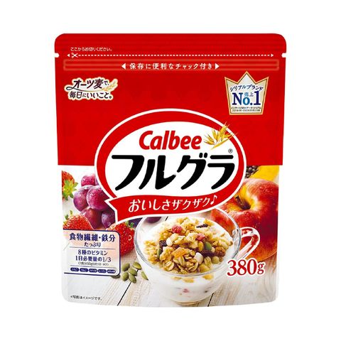 Ngũ cốc trái cây ăn liền Calbee Frugra 380g