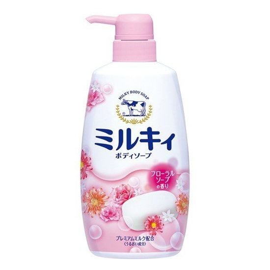 Sữa tắm hương hoa hồng Milk Body soap Cow 550ml GDJ-316