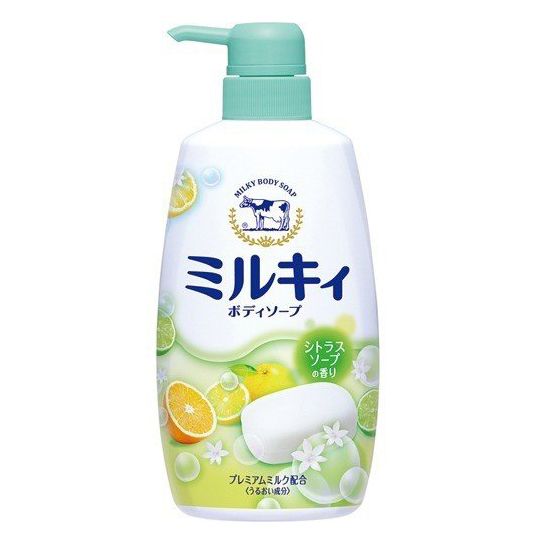 Sữa tắm hương cam chanh Milk Body soap Cow 550ml GDJ-330