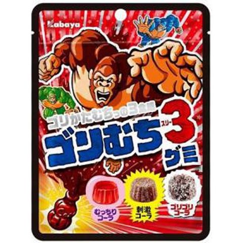 Kẹo dẻo Kabaya Gorimuchi 3 Gummies 59g