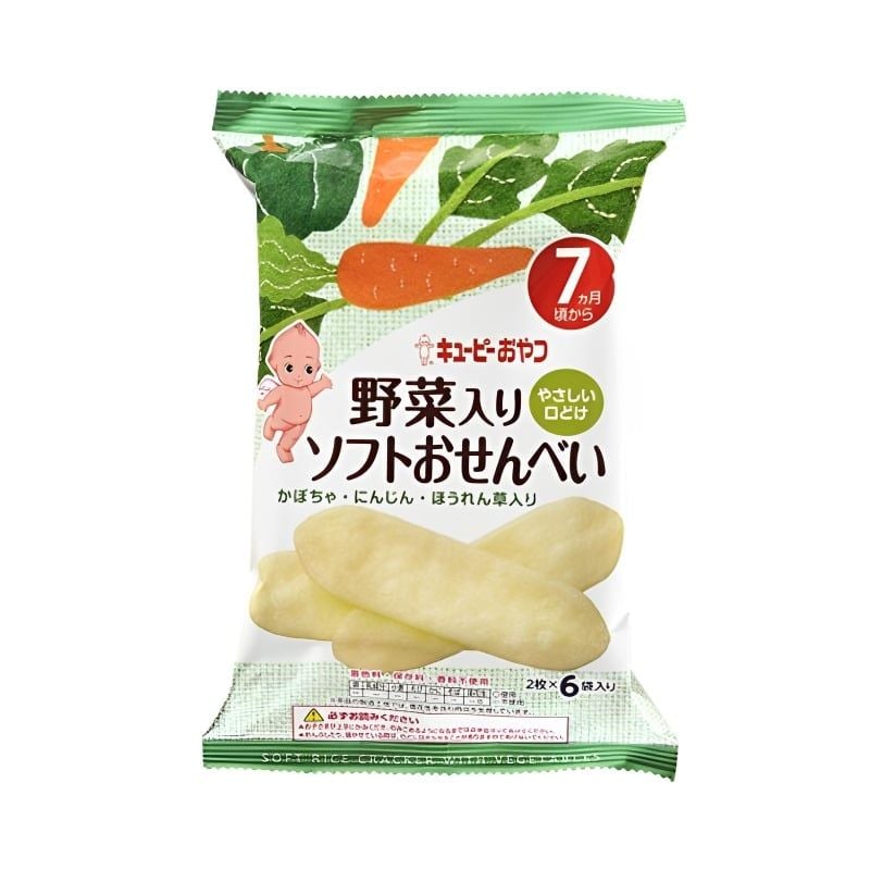 Bánh gạo cà rốt rau củ Kewpie 7M