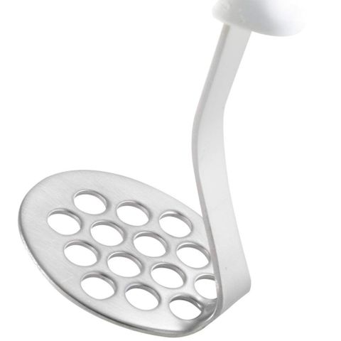 Kết quả hình ảnh cho Dụng cụ dầm nhuyễn củ, quả bằng inox KAI (Cán trắng)"