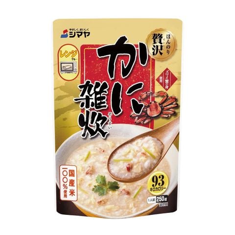 Cháo ăn liền Shimaya vị thịt cua Nhật Bản 250g Dành cho bé từ 1 tuổi
