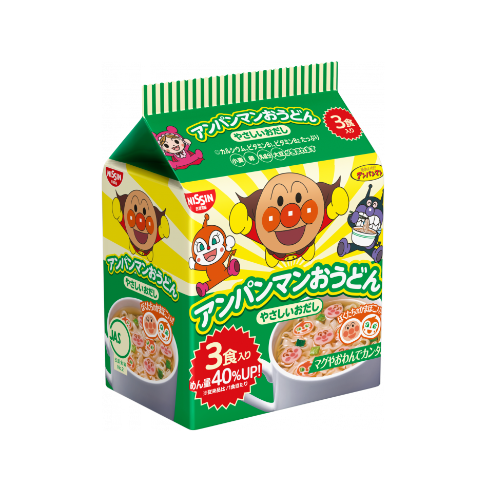 MÌ CHÚ HỀ VỊ DASHI TRUYỀN THỐNG NISSIN ANPANMAN UDON NOODLE 90G