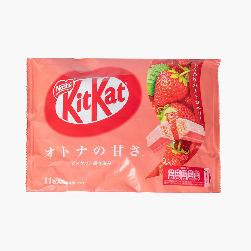 Bánh xốp socola Kitkat vị dâu Kitkat Mini Sweetness Strawberry 136g (12x2)