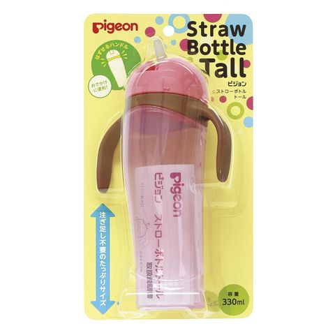 Bình tập uống Pigeon màu hồng 330ml