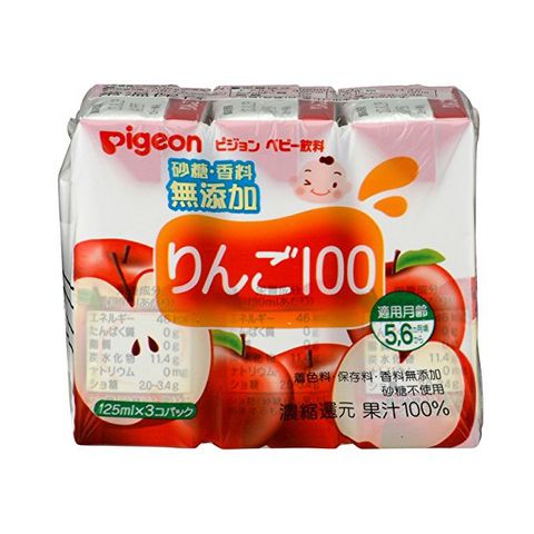 Nước ép táo nguyên chất Pigeon lốc 3 hộp 125ml