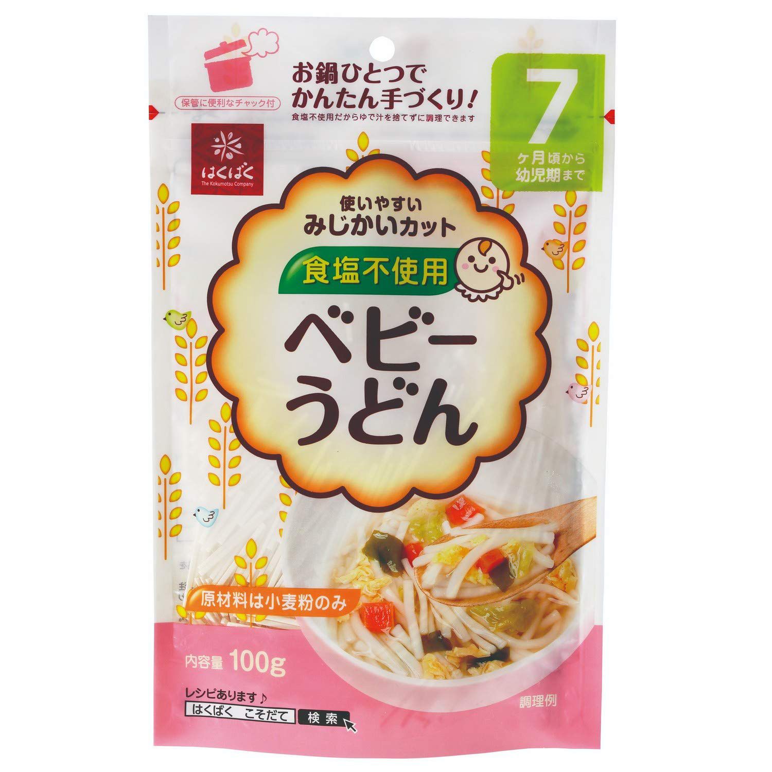 Mỳ HAKUBAKU cho trẻ từ 7 tháng tuổi 100g