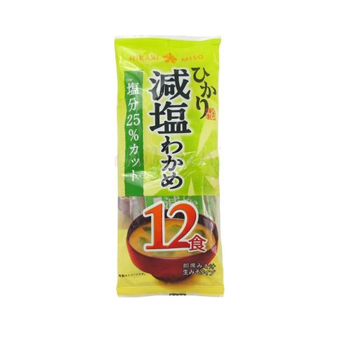 Súp Miso Wakame ăn liền Hikari Miso giảm 25% muối 180g