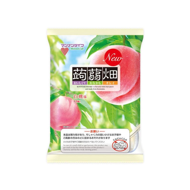 THẠCH MANNAN LIFE KONJAC BATAKE VỊ ĐÀO TRẮNG 300G (12X1)