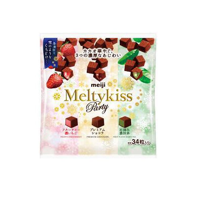 SÔ CÔ LA TƯƠI 3 VỊ MEIJI MELTYKISS PARTY - 3 ASSORT 138G