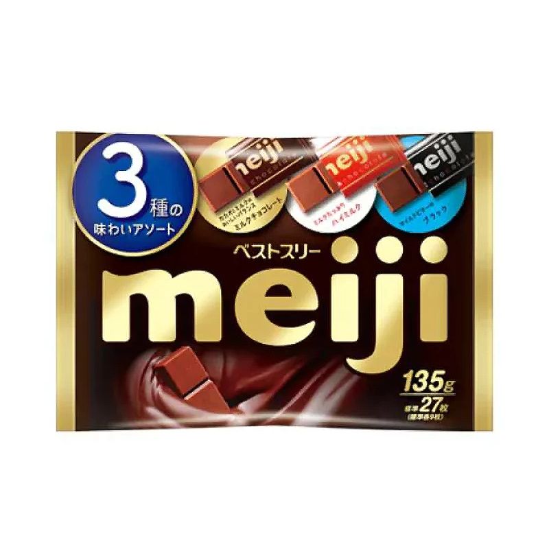 KẸO SOCOLA MEIJI BEST THREE BAG 135G (18X2)