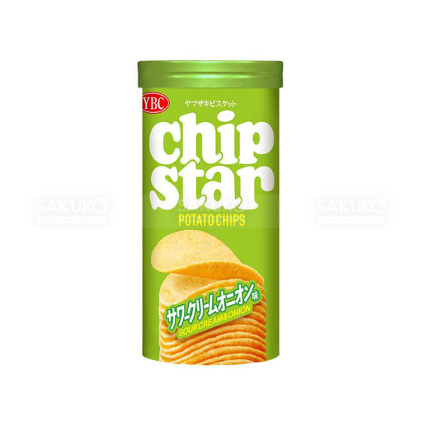 KHOAI TÂY YBC VỊ KEM CHUA HÀNH TÂY CHIP STAR - POTATO CHIPS SOUR CREAM & ONION 45G (48)