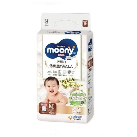 Bỉm quần cao cấp Moony Natural Organic size M46