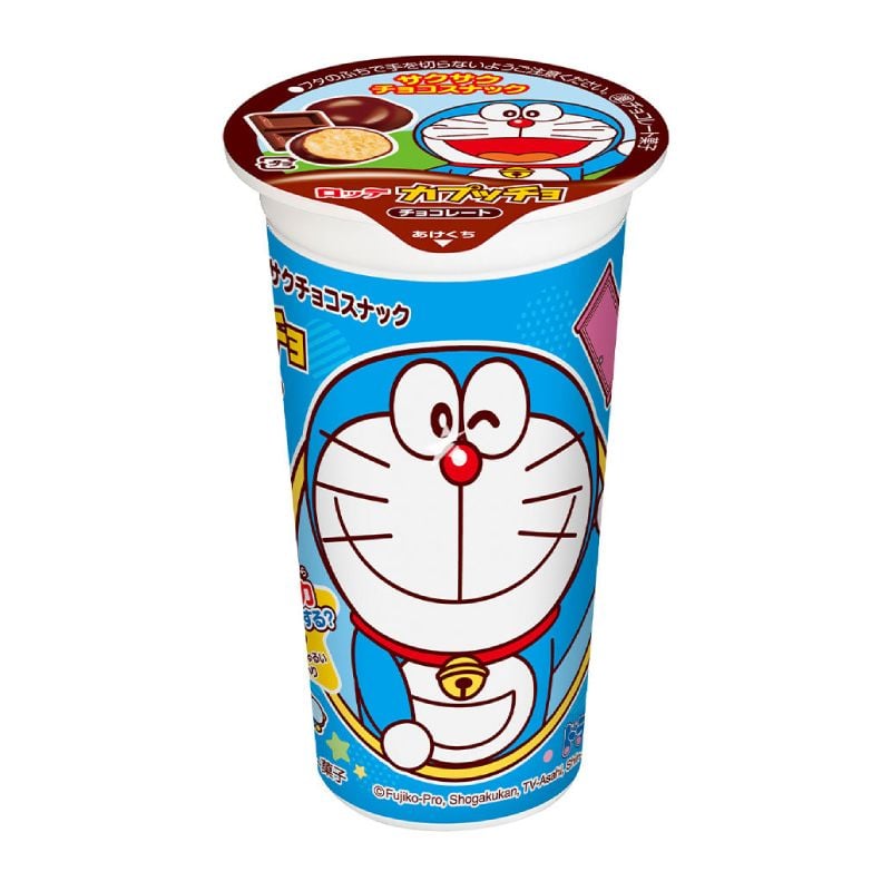 BÁNH LOTTE CHOCOLATE CAPUCHINO DORAEMON 37G (10X6)