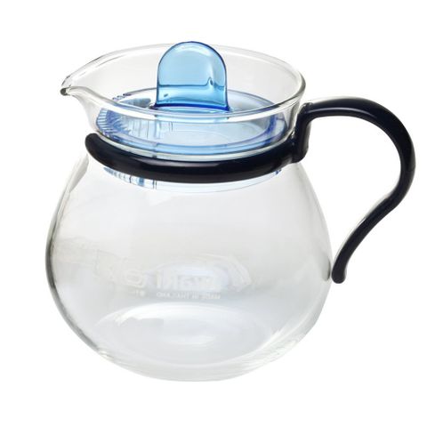 Bình trà thủy tinh Iwaki 400ml xanh dương