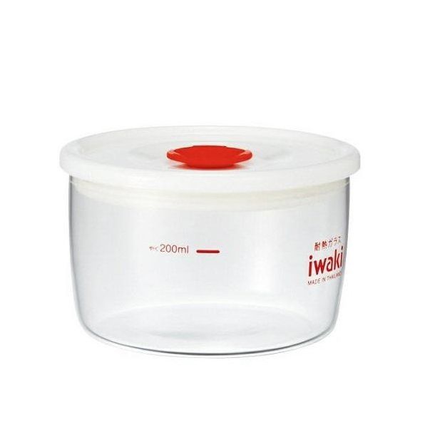 Hộp thủy tinh tròn Iwaki 200ml