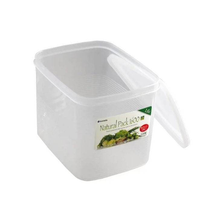 Hộp đựng thực phẩm Inomata hình vuông 1600ml GDJ - 083