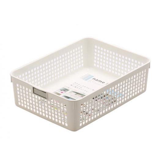 RỔ NHỰA ĐỰNG ĐỒ INOMATA 21,4X28,9X8,8CM MÀU TRẮNG - 364