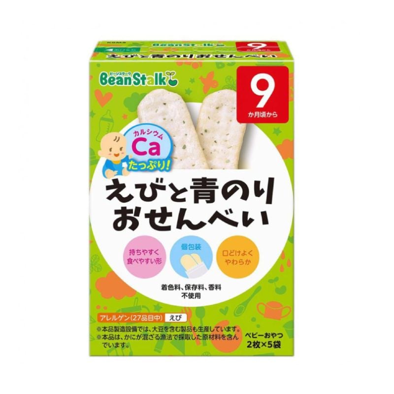 THỰC PHẨM BỔ SUNG: BÁNH GẠO ĂN DẶM VỊ TÔM RONG BIỂN BEANSTALK