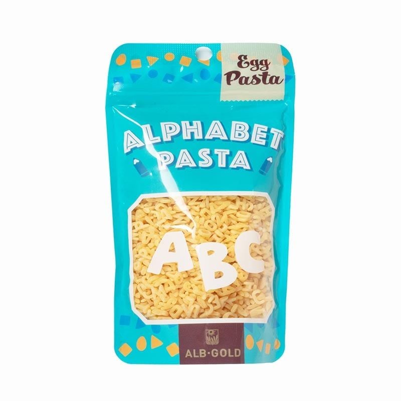 Nui Trứng Egg pasta ALB Gold (hình chữ cái ABC) 7m+