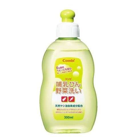 Chai dung dịch rửa bình sữa và rau quả Combi từ dầu cọ 300ml