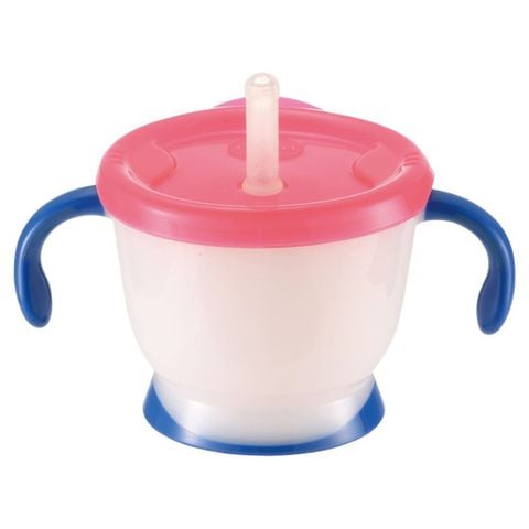 Cốc tập uống 3 giai đoạn tay xanh Richell