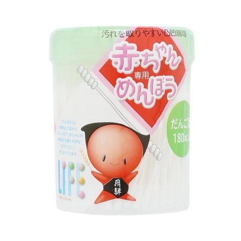 Tăm bông Akachan Baby xoắn 180 chiếc