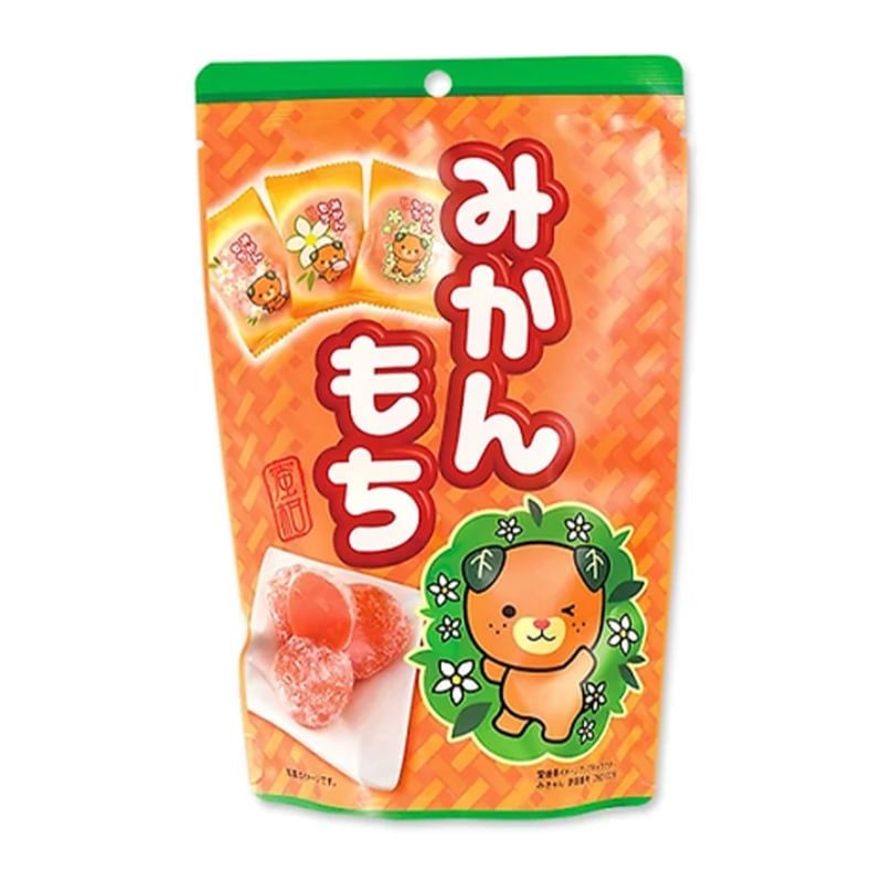 Bánh mochi vị Cam Seiki Mikan Mochi Stand Pack 130g
