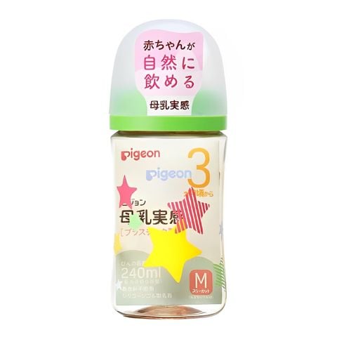 Bình sữa Pigeon PPSU Plus WN3 phiên bản Nhật 240 ml, Ngôi sao