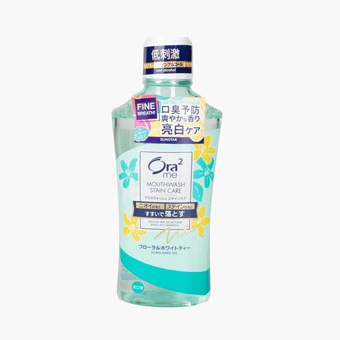 Nước súc miệng Ora2 me Mouthwash STAIN CARE R Floral White Tea 460ml