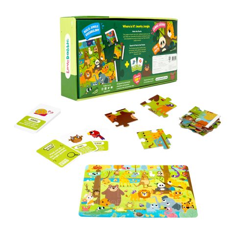 Bộ ghép hình và câu đố tiếng Anh PlayShifu- Động vật hoang dã